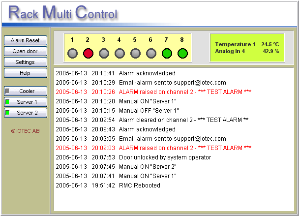 RMC Rack Multi Control 19" Design