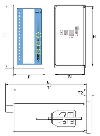 Massbild LED Anzeige AS-D16