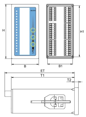 Massbild LED Anzeige AS-D16