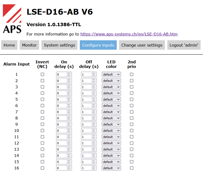 Programmierung des Anzeigebausteins LSE-D16-AB